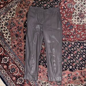 Ann Taylor Gray Leather Pants